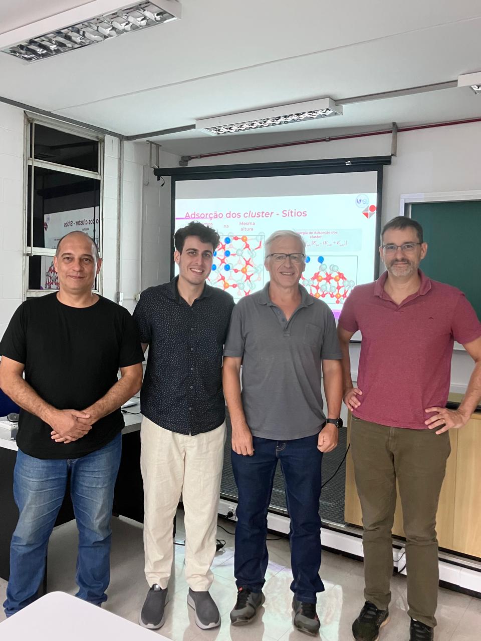 A photo from Daniel's master's thesis defense—a stressful and somewhat worrisome day for him